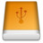 Orange USB Icon